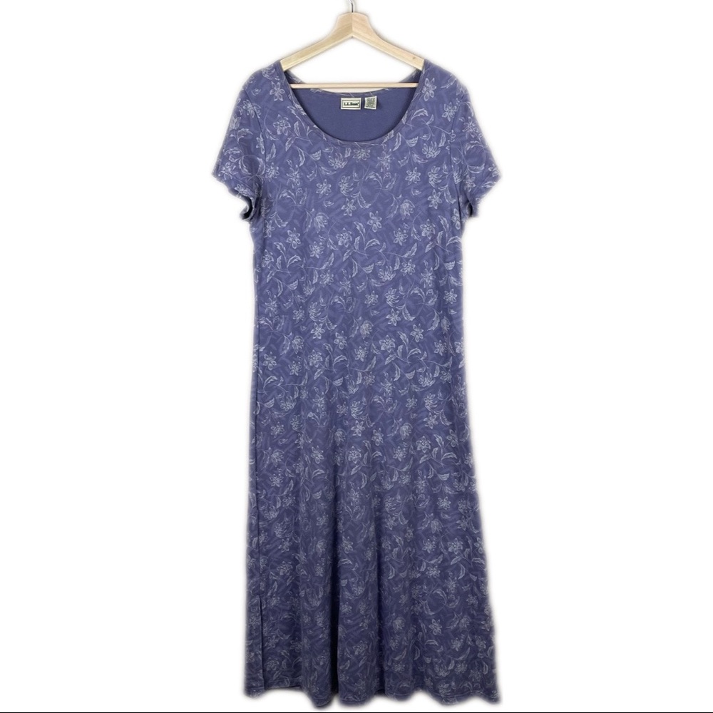 L.L. Bean Knit Purple Maxi Dress